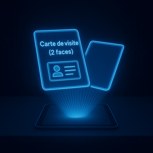 Carte de visite (2 faces) – L’essentiel de votre identité visuelle