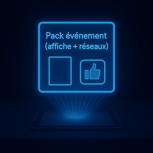 Pack Événement (Affiche + Réseaux)